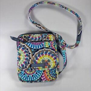Vera Bradley Women's RFID Mini‎ Hipster Crossbody Multicolor Kaleidoscope Bag